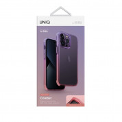 Uniq Combat Duo Case - хибриден удароустойчив кейс за iPhone 14 Pro (лилав-розов) 2
