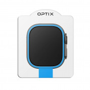 Uniq Optix Vivid Full Cover Screen Protector - калено стъклено защитно покритие на Apple Watch Ultra 49мм (черен-прозрачен) 6