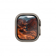 Uniq Optix Vivid Full Cover Screen Protector - калено стъклено защитно покритие на Apple Watch Ultra 49мм (черен-прозрачен) 4