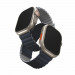 Uniq Revix Silicone Magnetic Strap - двулицевва магнитна силиконова каишка за Apple Watch 42мм, 44мм, 45мм, Ultra 49мм (тъмносин-сив) 1