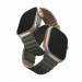Uniq Revix Silicone Magnetic Strap - двулицева магнитна силиконова каишка за Apple Watch 42мм, 44мм, 45мм, Ultra 49мм (тъмнозелен-бежoв) 1