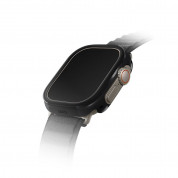 Uniq Valencia Reinforced Aluminium Protective Case - удароустойчив хибриден кейс за Apple Watch Ultra 49мм (черен)