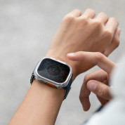 Uniq Garde Hybrid Apple Watch Case - качествен силиконов (TPU) кейс с вграден протектор за дисплея на Apple Watch Ultra 49мм (прозрачен) 3