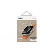 Uniq Garde Hybrid Apple Watch Case - качествен силиконов (TPU) кейс с вграден протектор за дисплея на Apple Watch Ultra 49мм (прозрачен) 4