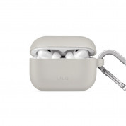 Uniq Vencer Silicone Hang Case for Apple AirPods Pro 2 (chalk grey) 2