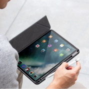 Uniq Moven Case - удароустойчив хибриден кейс с поставка и отделение за Apple Pencil за iPad 10 (2022) (тъмносив-прозрачен) 5