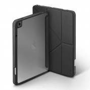 Uniq Moven Case - удароустойчив хибриден кейс с поставка и отделение за Apple Pencil за iPad 10 (2022) (тъмносив-прозрачен) 1