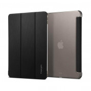 Spigen Liquid Air Folio Case - силиконов (TPU) кейс с висока степен на защита и поставка за iPad 10 (2022) (черен)