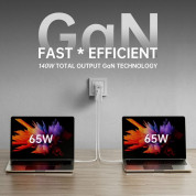 4Smarts GaN Charger Flex Pro 140W - захранване за ел. мрежа за лаптопи, смартфони и таблети с 3xUSB-C изходи с технология за бързо зареждане (бял) 7