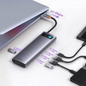 Baseus USB-C 8K Metal Gleam Series 12-in-1 Hub (WKWG020213) (space gray) 10