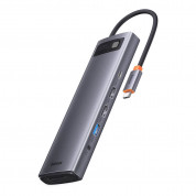 Baseus USB-C 8K Metal Gleam Series 12-in-1 Hub (WKWG020213) (space gray)