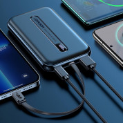 Joyroom Power Bank with Lightning cable 20W 10000mAh - външна батерия 10000 mAh с вграден Lightning кабел и USB-C, USB-A и Lightning портове (черен) 4