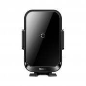 Baseus Halo Electric Wireless Car Mount Qi Charger 15W (SUDD000001) - поставка за радиатора на кола с безжично зареждане за Qi съвместими смартфони (черен) 1