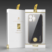 Dux Ducis Yolo Series Case - удароустойчив хибриден кожен кейс за iPhone 14 Pro (черен) 12
