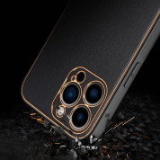 Dux Ducis Yolo Series Case - удароустойчив хибриден кожен кейс за iPhone 14 Pro (черен) 9
