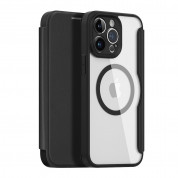 Dux Ducis Skin X Pro Magnetic Wallet Case for iPhone 14 Pro Max (black-clear)