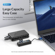 Orico USB 3.0 4-Port Hub (PW4U-U3-015-BK-EP) - 4 портов USB-A 3.0 хъб за MacBook и преносими компютри (15см) (черен) 6