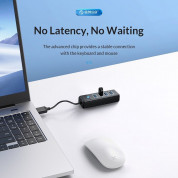 Orico USB-A 3.0 4-Port Hub (PW4U-U3-015-BK-EP) - 4-портов USB-A 3.0 хъб за MacBook, преносими и настолни компютри (15 см) (черен) 5