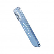 Baseus Crystal MagSafe Hybrid Protection Set - хибриден удароустойчив кейс с MagSafe и стъклено защитно покритие за дисплея на iPhone 14 Pro (прозрачен) 5