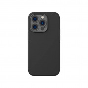 Baseus Liquid Silica MagSafe Gel Case Set (ARYC000101) - силиконов (TPU) калъф с MagSafe и стъклено защитно покритие за дисплея за iPhone 14 Pro (черен)