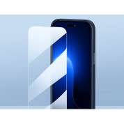 Baseus Liquid Silica Gel Case Set (ARYT001301) - силиконов (TPU) калъф и стъклено защитно покритие за дисплея за iPhone 14 Pro (черен) 6