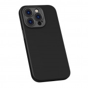 Baseus Liquid Silica Gel Case Set (ARYT001501) - силиконов (TPU) калъф и стъклено защитно покритие за дисплея за iPhone 14 Pro Max (черен) 3
