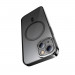Baseus Glitter MagSafe Hybrid Protection Set - хибриден удароустойчив кейс с MagSafe и стъклено защитно покритие за дисплея на iPhone 14 (черен-прозрачен) 3