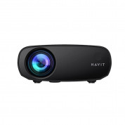 Havit PJ207 Portable LED Projector - мултимедиен LCD проектор с HDMI, USB-А и 3.5 мм аудио входове и дистанционно (сив)