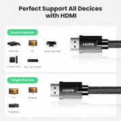 Ugreen High Definition Series HDMI 2.1, 8K 60Hz Cable - високоскоростен 8K HDMI към HDMI кабел (300 см) (черен)  3