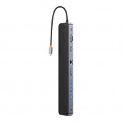 Baseus Elite Joy Series 11-in-1 USB-C Notebook Hub v2 (WKSX030013) - мултифункционален хъб за свързване на допълнителна периферия за Macbook и USB-C устройства (сив) 4