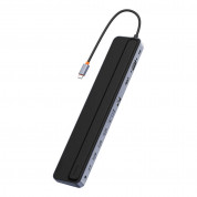 Baseus Elite Joy Series 11-in-1 USB-C Notebook Hub v2 (WKSX030013) - мултифункционален хъб за свързване на допълнителна периферия за Macbook и USB-C устройства (сив) 3