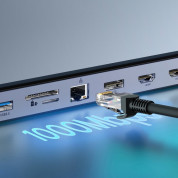 Baseus Elite Joy Series 11-in-1 USB-C Notebook Hub v2 (WKSX030013) - мултифункционален хъб за свързване на допълнителна периферия за Macbook и USB-C устройства (сив) 13