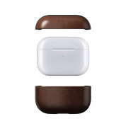Nomad Horween Leather Case - кожен (естествена кожа) кейс за Apple AirPods Pro 2 (кафяв) 10