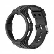 Tech-Protect Scout Pro Case - удароустойчив TPU кейс с вградена силиконова каишка за Samsung Galaxy Watch 5 Pro 45mm (черен) 1