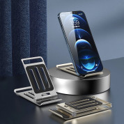 Dudao F14 Foldable Smartphone Stand - сгъваема алуминиева поставка за мобилни телефони до 7 инча (тъмносив) 2
