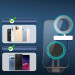 Kingxbar MagSafe Magnetic Mount Holder - мултифункционална поставка за прикрепяне към iPhone с MagSafe (бял) 7