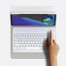 Baseus Brilliance Keyboard Case (ARJK000102) - кожен калъф и безжична блутут клавиатура за iPad Pro 12.9 M2 (2022), iPad Pro 12.9 M1 (2021), iPad Pro 12.9 (2020), iPad Pro 12.9 (2018) (бял) 9