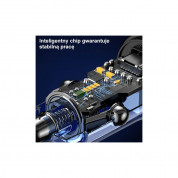 USAMS C32 Dual Car Charger USB-A & USB-C 30W - зарядно за кола с USB-A и USB-C изходи с технология за бързо зареждане (прозрачен) 1