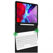 USAMS Winro Case and Bluetooth Keyboard - кожен калъф и безжична блутут клавиатура за iPad Pro 11 M2 (2022), iPad Pro 11 M1 (2021), iPad Pro 11 (2020) (черен) 1
