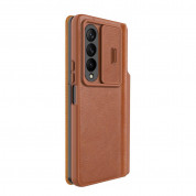 Nillkin Qin Leather Pro Case for Samsung Galaxy Z Fold 4 (brown) 2