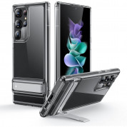 ESR Air Shield Boost Case - удароустойчив хибриден кейс с вградена поставка за Samsung Galaxy S23 Ultra (прозрачен) 7