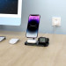 Tech-Protect 3-in-1 Magnetic MagSafe Wireless Charger A22 - тройна поставка (пад) за безжично зареждане за iPhone с Magsafe, Apple Watch и AirPods Pro (бял) 6