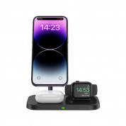 Tech-Protect 3-in-1 Magnetic MagSafe Wireless Charger A22 - тройна поставка (пад) за безжично зареждане за iPhone с Magsafe, Apple Watch и AirPods Pro (бял) 3