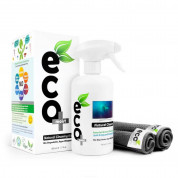 Ecomoist Natural Screen Cleaner 500ml Family Business Size - антибактериален спрей и микрофибърна кърпичка за почистване на дисплеи 