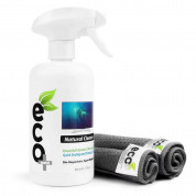 Ecomoist Natural Screen Cleaner 500ml Family Business Size - антибактериален спрей и микрофибърна кърпичка за почистване на дисплеи  1