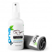 Ecomoist Natural Lens Cleaner Kit with Fine Microfiber Towel 100ml - антибактериален спрей и микрофибърна кърпичка за почистване на очила, лещи за фотоапарати и други 1