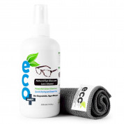 Ecomoist Natural Lens Cleaner Kit with Fine Microfiber Towel 250ml - антибактериален спрей и микрофибърна кърпичка за почистване на очила, лещи за фотоапарати и други 1
