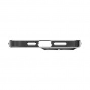 Spigen Optik Crystal Case - тънък силиконов (TPU) калъф за iPhone 14 Pro (сив-прозрачен) 4