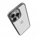 Spigen Optik Crystal Case - тънък силиконов (TPU) калъф за iPhone 14 Pro (сив-прозрачен) 7