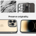 Spigen Optik Crystal Case - тънък силиконов (TPU) калъф за iPhone 14 Pro (сив-прозрачен) 9